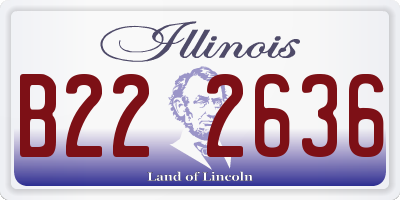 IL license plate B222636
