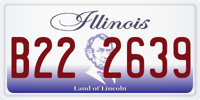 IL license plate B222639