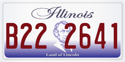 IL license plate B222641