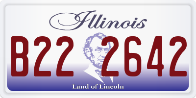 IL license plate B222642