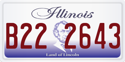 IL license plate B222643