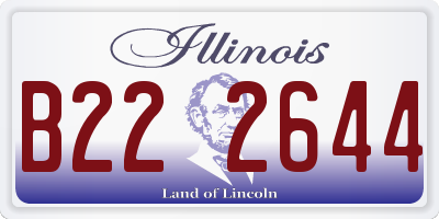 IL license plate B222644