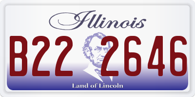 IL license plate B222646