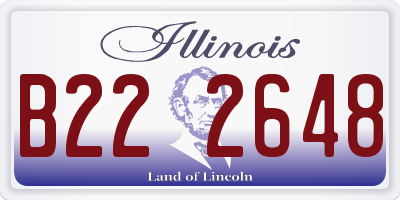 IL license plate B222648