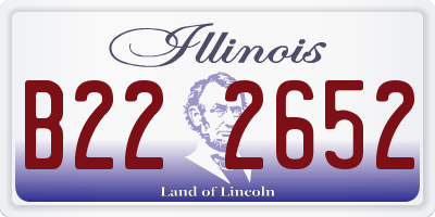 IL license plate B222652