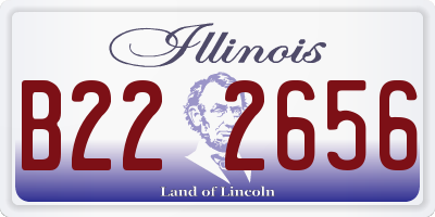 IL license plate B222656