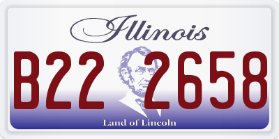 IL license plate B222658