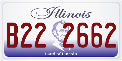 IL license plate B222662