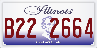 IL license plate B222664