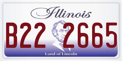 IL license plate B222665