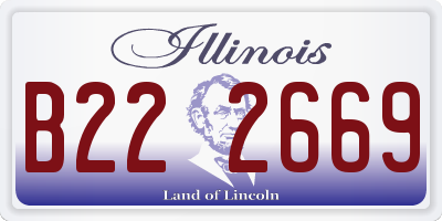 IL license plate B222669
