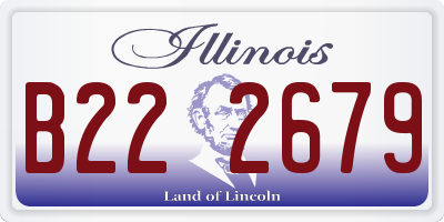 IL license plate B222679
