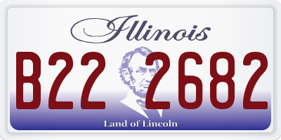IL license plate B222682