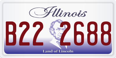 IL license plate B222688