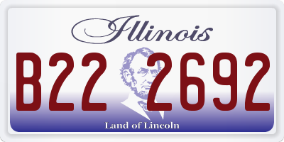 IL license plate B222692