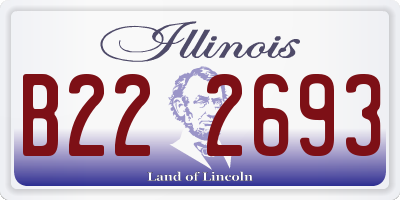 IL license plate B222693