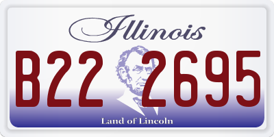 IL license plate B222695