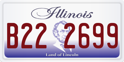 IL license plate B222699