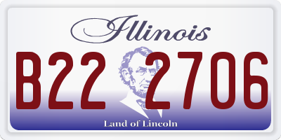 IL license plate B222706