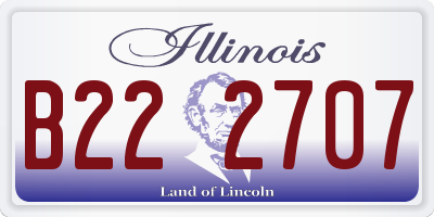 IL license plate B222707