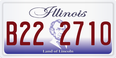IL license plate B222710