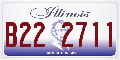 IL license plate B222711