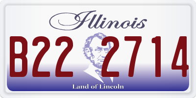 IL license plate B222714