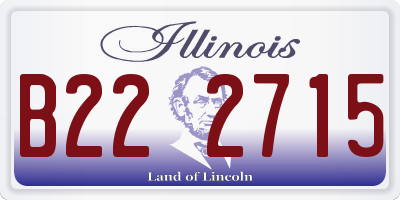 IL license plate B222715