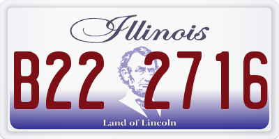 IL license plate B222716