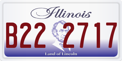 IL license plate B222717