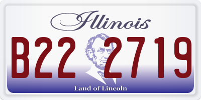 IL license plate B222719