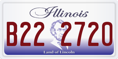 IL license plate B222720