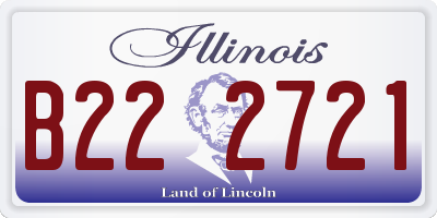 IL license plate B222721