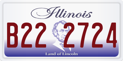 IL license plate B222724