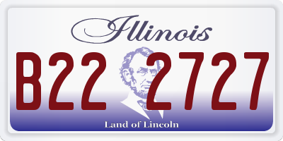 IL license plate B222727