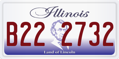 IL license plate B222732