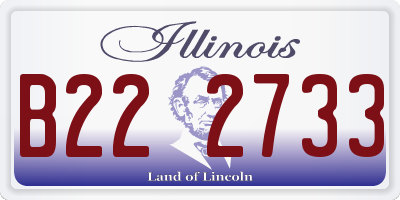 IL license plate B222733