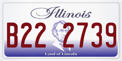 IL license plate B222739