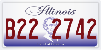 IL license plate B222742