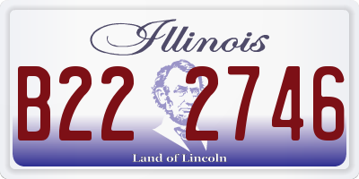 IL license plate B222746