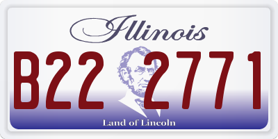 IL license plate B222771
