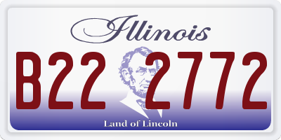 IL license plate B222772