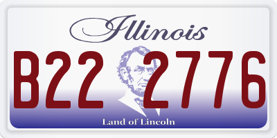 IL license plate B222776