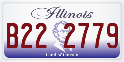 IL license plate B222779