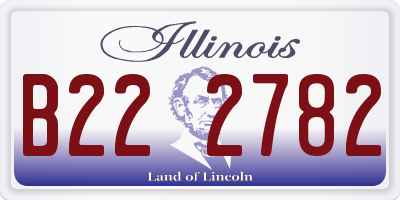 IL license plate B222782
