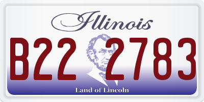 IL license plate B222783