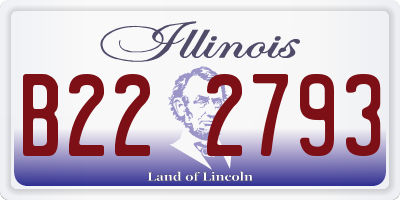 IL license plate B222793