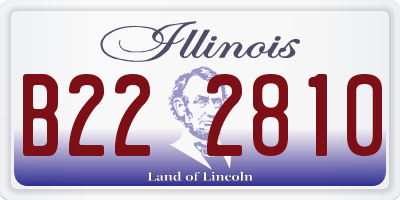 IL license plate B222810