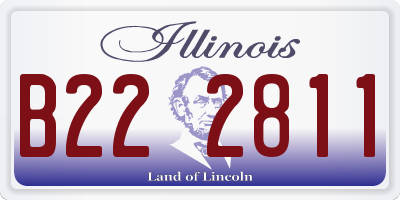 IL license plate B222811