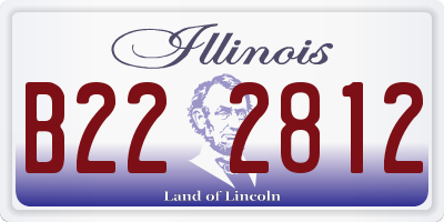IL license plate B222812